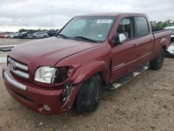 Salvage cars for sale at Houston, TX auction: 2004 Toyota Tundra Double Cab SR5