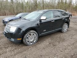 Salvage cars for sale at Bowmanville, ON auction: 2009 Lincoln MKX