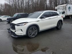 Salvage cars for sale from Copart East Granby, CT: 2020 Infiniti QX50 Pure