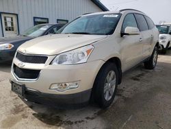 Salvage cars for sale at Pekin, IL auction: 2012 Chevrolet Traverse LT