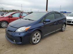 Salvage cars for sale from Copart Woodhaven, MI: 2012 Toyota Prius