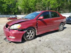 Salvage cars for sale from Copart Austell, GA: 2006 Toyota Corolla CE