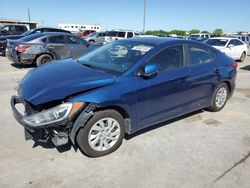 Salvage cars for sale at Grand Prairie, TX auction: 2017 Hyundai Elantra SE