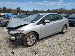 Salvage cars for sale at Candia, NH auction: 2014 Honda Civic LX