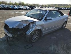 Salvage cars for sale at Cahokia Heights, IL auction: 2009 Audi A4 2.0T Cabriolet Quattro