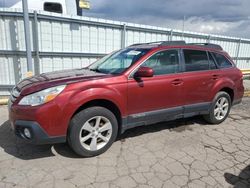 Salvage cars for sale at Dyer, IN auction: 2014 Subaru Outback 2.5I Premium