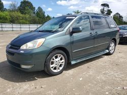 Salvage cars for sale from Copart Hampton, VA: 2004 Toyota Sienna XLE