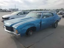 Salvage cars for sale at Grand Prairie, TX auction: 1971 Chevrolet Chevell SS