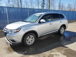 Salvage cars for sale at Moncton, NB auction: 2016 Mitsubishi Outlander ES