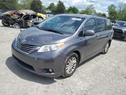 Salvage cars for sale from Copart Madisonville, TN: 2015 Toyota Sienna XLE