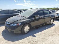 Honda salvage cars for sale: 2009 Honda Civic Hybrid