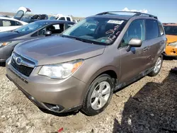 Salvage cars for sale at Magna, UT auction: 2015 Subaru Forester 2.5I Limited