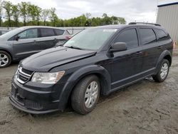 Salvage cars for sale from Copart Spartanburg, SC: 2016 Dodge Journey SE
