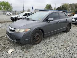 Salvage cars for sale from Copart Mebane, NC: 2010 Honda Civic LX