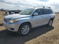 Salvage cars for sale at Brighton, CO auction: 2008 Toyota Highlander Hybrid