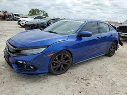 Salvage cars for sale from Copart Haslet, TX: 2018 Honda Civic Sport Touring