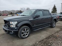 Salvage cars for sale from Copart Ham Lake, MN: 2015 Ford F150 Supercrew