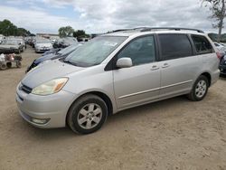 Salvage cars for sale from Copart San Martin, CA: 2004 Toyota Sienna XLE