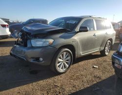 Toyota Highlander salvage cars for sale: 2008 Toyota Highlander Hybrid Limited