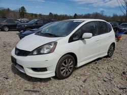 Salvage cars for sale from Copart Candia, NH: 2012 Honda FIT Sport