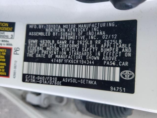 2012 Toyota Camry Base