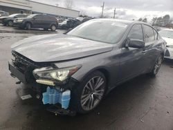 Salvage cars for sale at New Britain, CT auction: 2022 Infiniti Q50 Sensory
