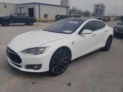 Salvage cars for sale at New Orleans, LA auction: 2015 Tesla Model S