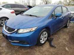 Honda salvage cars for sale: 2013 Honda Civic LX