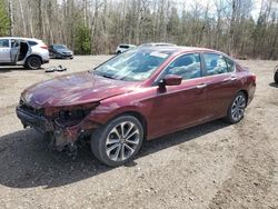 Honda Accord Sport Vehiculos salvage en venta: 2015 Honda Accord Sport