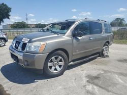 Salvage cars for sale from Copart Orlando, FL: 2006 Nissan Armada SE