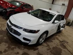 Salvage cars for sale from Copart Lansing, MI: 2017 Chevrolet Malibu Hybrid