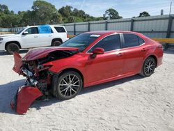 Salvage cars for sale from Copart Fort Pierce, FL: 2021 Toyota Camry SE