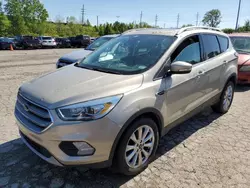 Salvage cars for sale at Sikeston, MO auction: 2017 Ford Escape Titanium