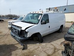 Salvage cars for sale from Copart Woodhaven, MI: 2013 Ford Econoline E150 Van