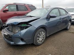 Salvage cars for sale from Copart Moraine, OH: 2016 Toyota Corolla L