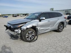 Salvage cars for sale from Copart Kansas City, KS: 2022 Toyota Highlander Hybrid XLE
