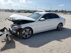 Mercedes-Benz c300 salvage cars for sale: 2016 Mercedes-Benz C300