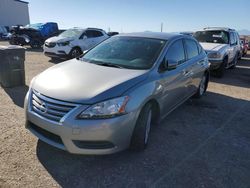 Salvage cars for sale from Copart Tucson, AZ: 2014 Nissan Sentra S