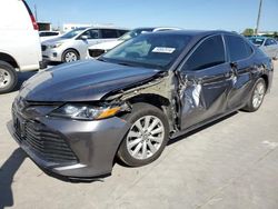 Salvage cars for sale at Grand Prairie, TX auction: 2020 Toyota Camry LE