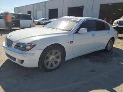 Salvage cars for sale at Jacksonville, FL auction: 2006 BMW 750 LI