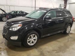 Salvage cars for sale at Avon, MN auction: 2016 Chevrolet Equinox LT