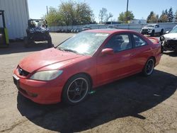Salvage cars for sale at Woodburn, OR auction: 2004 Honda Civic EX