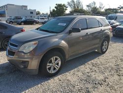 Salvage cars for sale from Copart Opa Locka, FL: 2010 Chevrolet Equinox LS