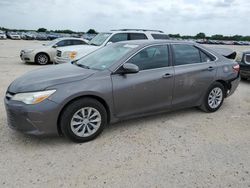 Salvage cars for sale at San Antonio, TX auction: 2016 Toyota Camry LE