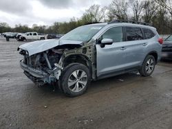 Salvage cars for sale from Copart Ellwood City, PA: 2020 Subaru Ascent Premium