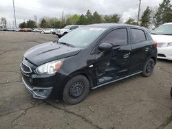 Salvage cars for sale from Copart Denver, CO: 2017 Mitsubishi Mirage ES