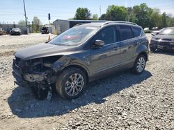 Salvage cars for sale from Copart Mebane, NC: 2017 Ford Escape Titanium