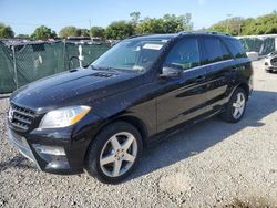 Salvage cars for sale at Riverview, FL auction: 2014 Mercedes-Benz ML 350 4matic