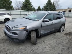 Salvage cars for sale at Albany, NY auction: 2016 Jeep Cherokee Latitude