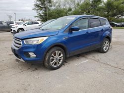 Salvage cars for sale at Lexington, KY auction: 2017 Ford Escape SE